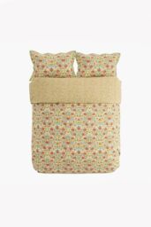 Morris & Co 'Rose' Cotton Duvet Cover Set - Size: Super King - thumbnail 3