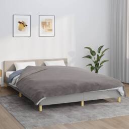 Berkfield Home Soft Weighted Blanket with Cover Grey 200x200 cm 13 kg Fabric - thumbnail 2