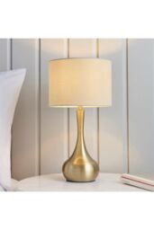 Netlighting Piccadilly Table Touch Lamp Soft Brass E14 in Gold - thumbnail 2