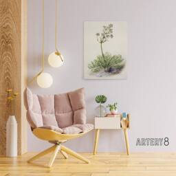 "Artery8 New Zealand Wild Spaniard Flower Featon Canvas Wall Art Print in Beige - Size: W12"" x H16""" - thumbnail 3