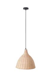 Handwoven Rattan Pendant Ceiling Light in Natural - thumbnail 1