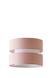 ValueLights Sophia Small 26cm Drum Easy Fit Ceiling Pendant Light Lamp Shade in Dusty Pink - Size: 10 inches - thumbnail 6