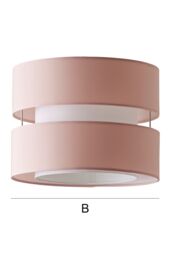 ValueLights Sophia Small 26cm Drum Easy Fit Ceiling Pendant Light Lamp Shade in Dusty Pink - Size: 10 inches - thumbnail 7