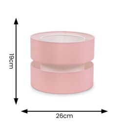 ValueLights Sophia Small 26cm Drum Easy Fit Ceiling Pendant Light Lamp Shade in Dusty Pink - Size: 10 inches - thumbnail 9