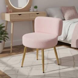EONLION Dressing Table Stool Chair Makeup Seat in Pink - Size: 100 cm