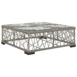 Berkfield Home 5 Piece Garden Lounge Set with Cushions Poly Rattan Grey - thumbnail 4