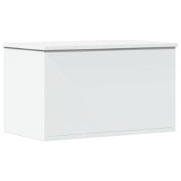 Berkfield Home Storage Box White 60x35x35 cm Engineered Wood - Size: 60 x 35 x 35 cm - thumbnail 1