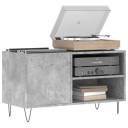Berkfield Home Record Cabinet Concrete Grey 85x38x48 cm Engineered Wood - Size: 85 x 38 x 48 cm - thumbnail 3