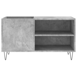 Berkfield Home Record Cabinet Concrete Grey 85x38x48 cm Engineered Wood - Size: 85 x 38 x 48 cm - thumbnail 4