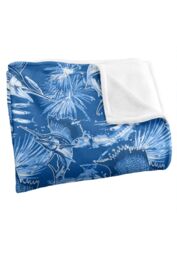 JQ Licensing Jl-Jp-Jq Sailfish Tiki Fishing Pattern 2 Silky Touch Super Soft Throw Blanket 152 X 127 cm in White - thumbnail 3