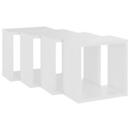 Berkfield Home Wall Cube Shelves 4 pcs White 26x15x26 cm - Size: 26 x 15 x 26 cm - thumbnail 5