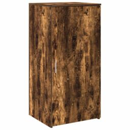 Berkfield Home Reception Desk Smoked Oak 200x50x103.5 cm Engineered Wood in Brown - thumbnail 9
