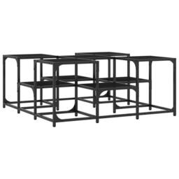 Berkfield Home Coffee Table Black 91x91x40 cm Engineered Wood - Size: 91 x 91 x 40 cm - thumbnail 1