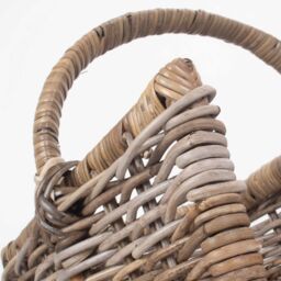 Red Hamper Rattan Kubu Grey Rattan Open Ended Log Basket in Brown - thumbnail 4