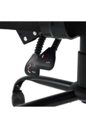Living and Home Ergonomic High Back Office Chair with Footrest and Casters in Black - thumbnail 9