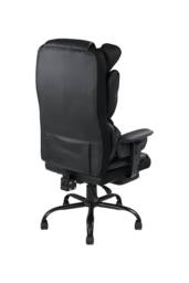 Living and Home Ergonomic High Back Office Chair with Footrest and Casters in Black - thumbnail 6
