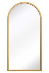 "MirrorOutlet Gold Metal Framed Arched Wall Mirror 31"" X 16"" (80CM X 40CM) - Size: 1 Pack" - thumbnail 3