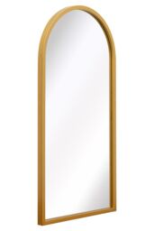 "MirrorOutlet Gold Metal Framed Arched Wall Mirror 31"" X 16"" (80CM X 40CM) - Size: 1 Pack" - thumbnail 4