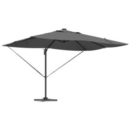 Berkfield Home Cantilever Roma Parasol with LEDs Anthracite 352x251x265 cm Aluminium - Size: 352 x 251 x 265 cm - thumbnail 3