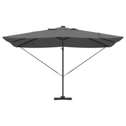 Berkfield Home Cantilever Roma Parasol with LEDs Anthracite 352x251x265 cm Aluminium - Size: 352 x 251 x 265 cm - thumbnail 5
