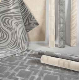 Desire Rugs Vellure Modern Living Room Area Rug Embossed Metallic Sheen Marble in Cream - Size: 60 cm x 220 cm - thumbnail 6