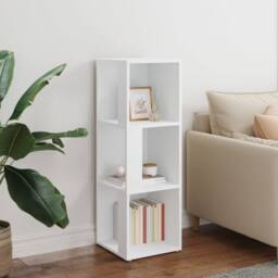 Berkfield Home Stylish Corner Cabinet White 33x33x100 cm Engineered Wood - Size: 33 x 33 x 100 cm - thumbnail 1