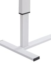 Living and Home Height Adjustable Overbed Desk Mobile Office Table with Wheels in White - thumbnail 5