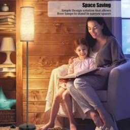 Havendro LED Floor Lamp 3 Color Dimmable Magnetic Remote Control in Black - thumbnail 4