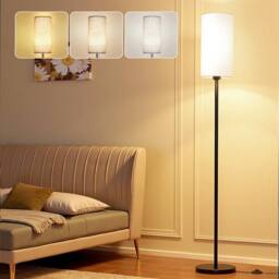 Havendro LED Floor Lamp 3 Color Dimmable Magnetic Remote Control in Black - thumbnail 1