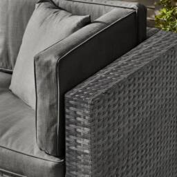 FurnitureboxUK Orlando 8 Seat Modular Outdoor Garden Rattan Sofa in Grey - thumbnail 5
