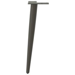 Berkfield Home Coffee Table Legs Conical Shape 4 pcs Anthracite 30-31 cm Steel in Black - thumbnail 5
