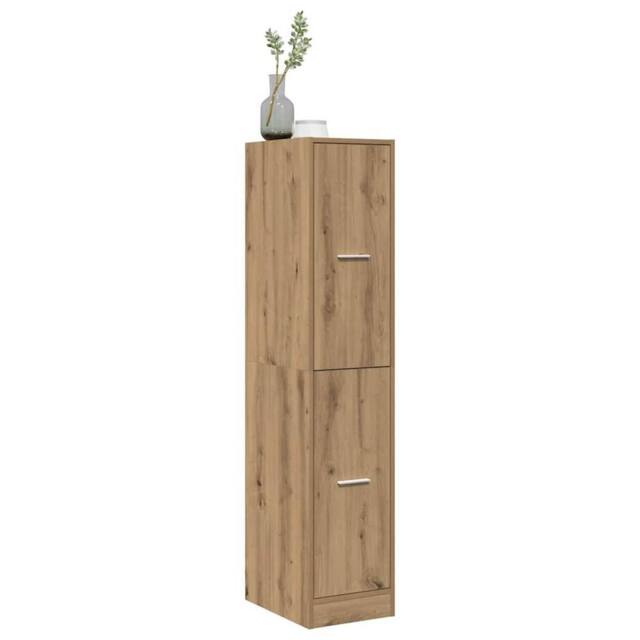 Berkfield Home Elegant Apothecary Cabinet Artisian Oak 30x41x144.5 cm Engineered Wood in Brown - image 1