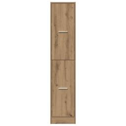Berkfield Home Elegant Apothecary Cabinet Artisian Oak 30x41x144.5 cm Engineered Wood in Brown - thumbnail 5
