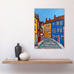 "Artery8 Colourful Houses Bridlington East Yorkshire Wall Art Print - Size: W24"" x H32""" - thumbnail 4