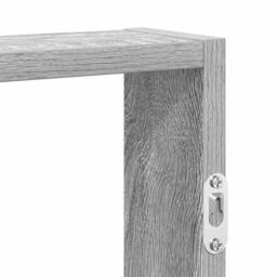 Berkfield Home Decorative Wall Shelf Grey Sonoma 43x9x60 cm Engineered Wood - Size: 43 x 9 x 60 cm - thumbnail 7