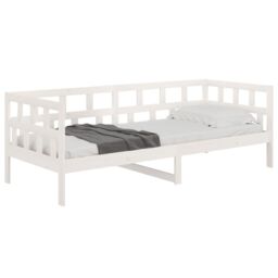 Berkfield Home Day Bed White Solid Wood Pine 90x190 cm - thumbnail 6