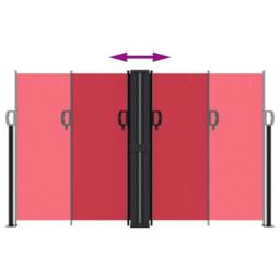 Berkfield Home Retractable Side Awning Red 140x1200 cm - thumbnail 5