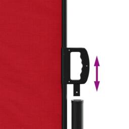 Berkfield Home Retractable Side Awning Red 140x1200 cm - thumbnail 6