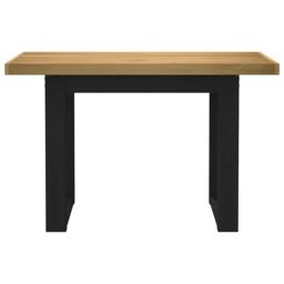 Berkfield Home Desk NOAIN U-Shaped Legs 120x50x75 cm Solid Wood Pine in Brown - Size: 120 x 50 x 75 cm - thumbnail 3