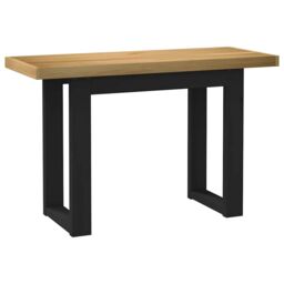 Berkfield Home Desk NOAIN U-Shaped Legs 120x50x75 cm Solid Wood Pine in Brown - Size: 120 x 50 x 75 cm - thumbnail 5