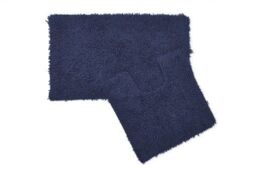 New Edge Blinds Tumble Twist Collection Pure Cotton 2pc Bath set in Blue - Size: 50 cm x 80 cm - thumbnail 2