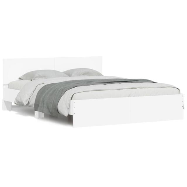 Berkfield Home Bed Frame without Mattress White 150x200 cm King Size - image 1