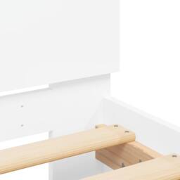 Berkfield Home Bed Frame without Mattress White 150x200 cm King Size - thumbnail 8