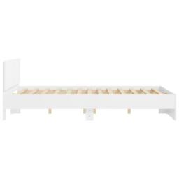 Berkfield Home Bed Frame without Mattress White 150x200 cm King Size - thumbnail 6
