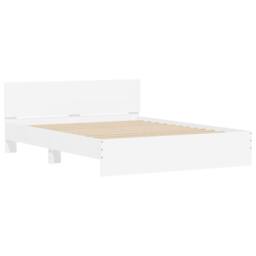 Berkfield Home Bed Frame without Mattress White 150x200 cm King Size - thumbnail 4