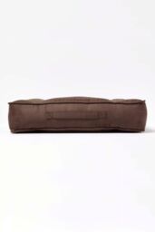 Homescapes Faux Suede Coccyx Cushion in Brown - Size: 50 cm x 50 cm - thumbnail 5