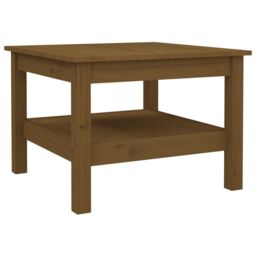 Berkfield Home Coffee Table Honey Brown 55x55x40 cm Solid Wood Pine - Size: 55 x 55 x 40 cm - thumbnail 2