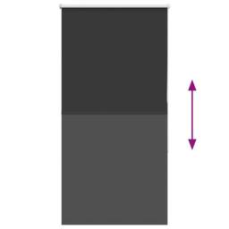 Berkfield Home Roller Blind Blackout Black 65x150 cm Fabric Width 60.7 cm Polyester - thumbnail 5