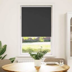 Berkfield Home Roller Blind Blackout Black 65x150 cm Fabric Width 60.7 cm Polyester - thumbnail 2