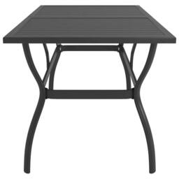 Berkfield Home 7 Piece Garden Dining Set Textilene & Steel in Grey - thumbnail 5